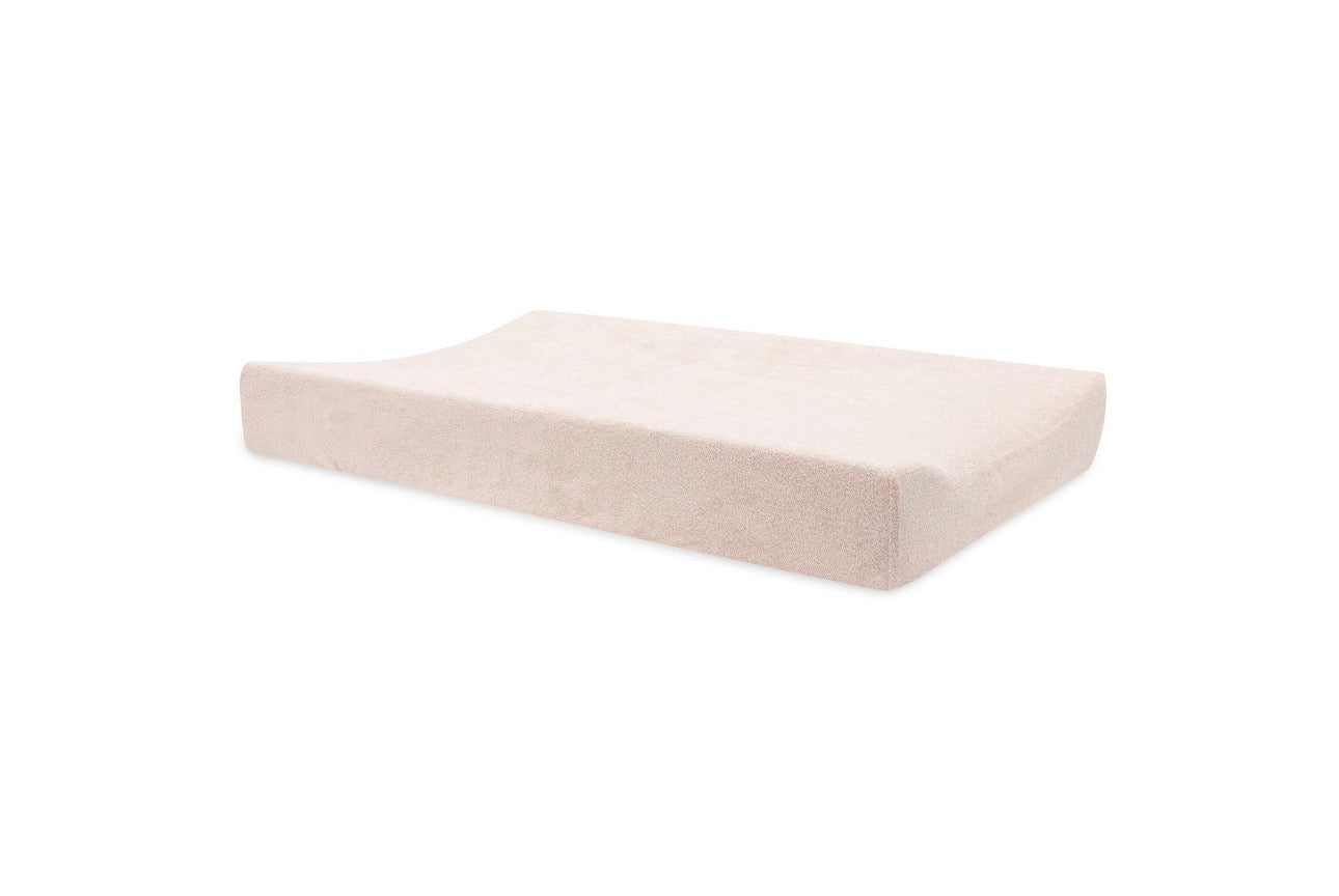 Housse Matelas à Langer Éponge Duo - rose et biscuit