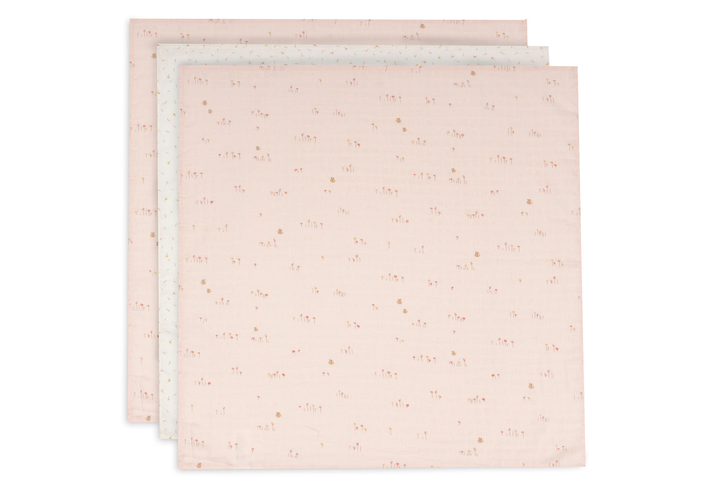 Lange Gaze de Coton 70x70cm - Pretty Picnic - 3 Unités