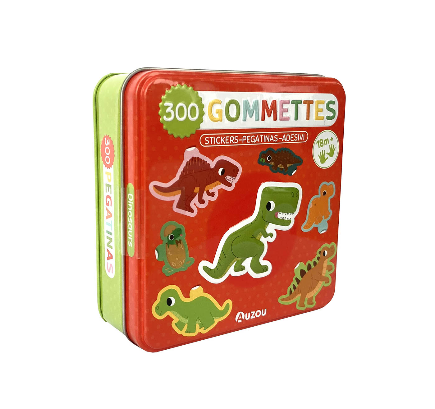 Boîte 300 gommettes métal - Dinosaures