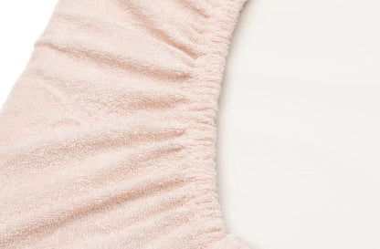 Housse Matelas à Langer Éponge Duo - rose et biscuit