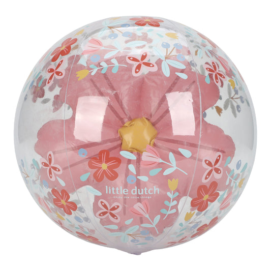 Ballon de plage 3D - Pink Flowers - 35 cm