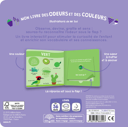 Mon livre des odeurs et des couleurs - Le jardin