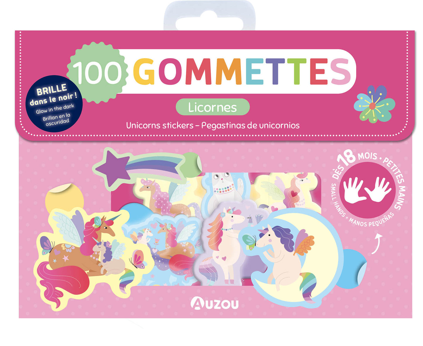 Ma pochette de 100 gommettes - Licornes