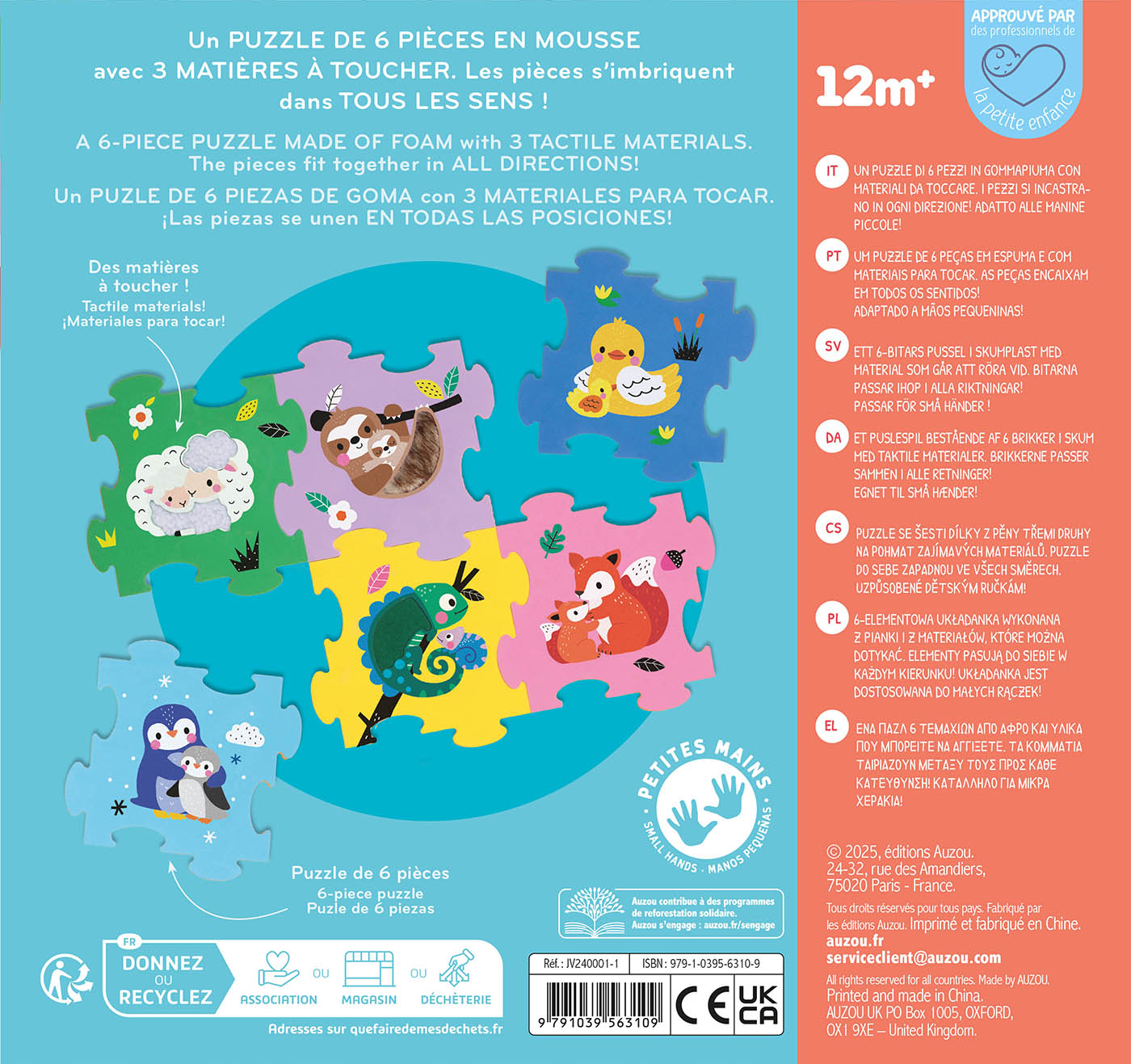 Mon puzzle en mousse à toucher