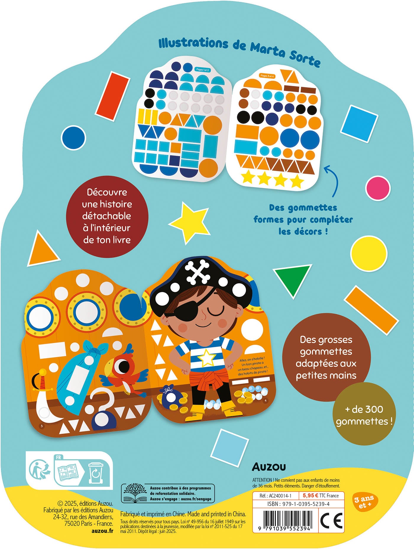 Gommettes formes - l’aventure du Petit pirate