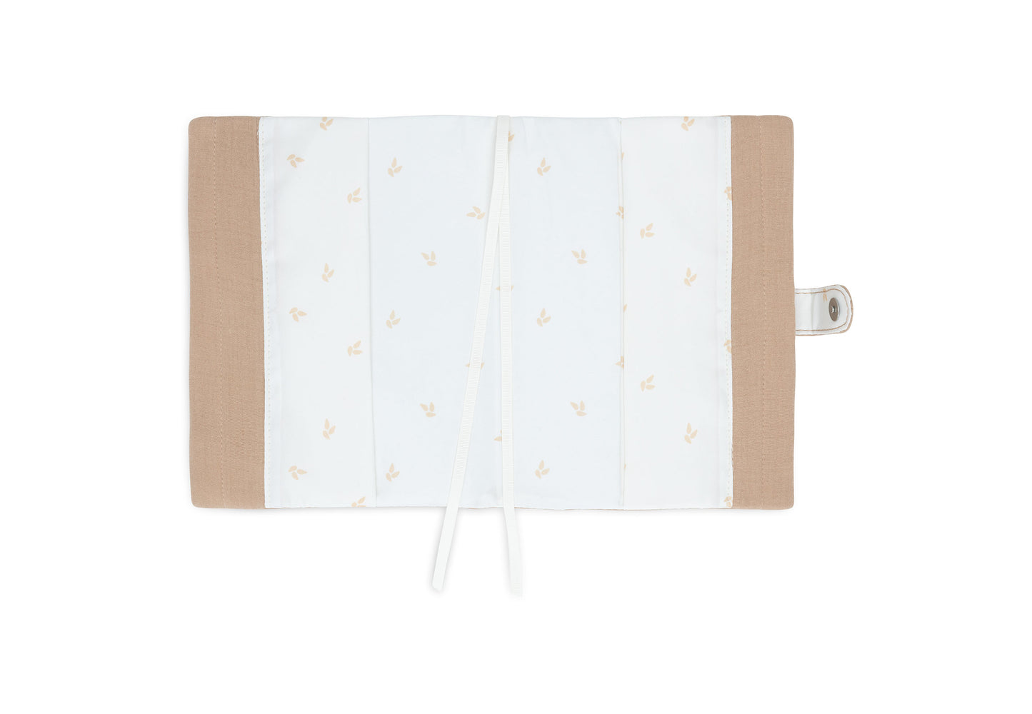 Protège de Carnet de Santé - Gaze de Coton Biscuit