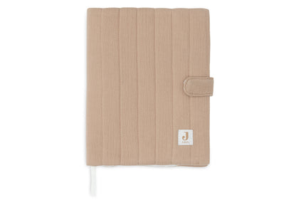 Protège de Carnet de Santé - Gaze de Coton Biscuit