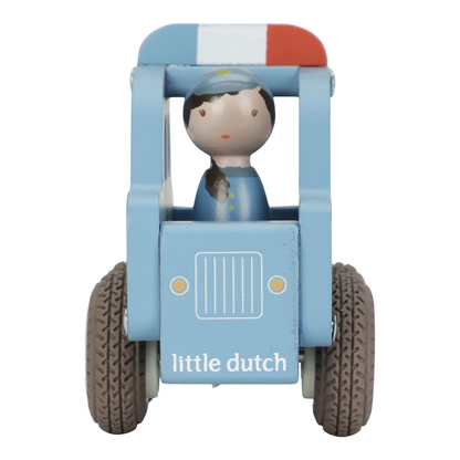 Voiture de police en bois