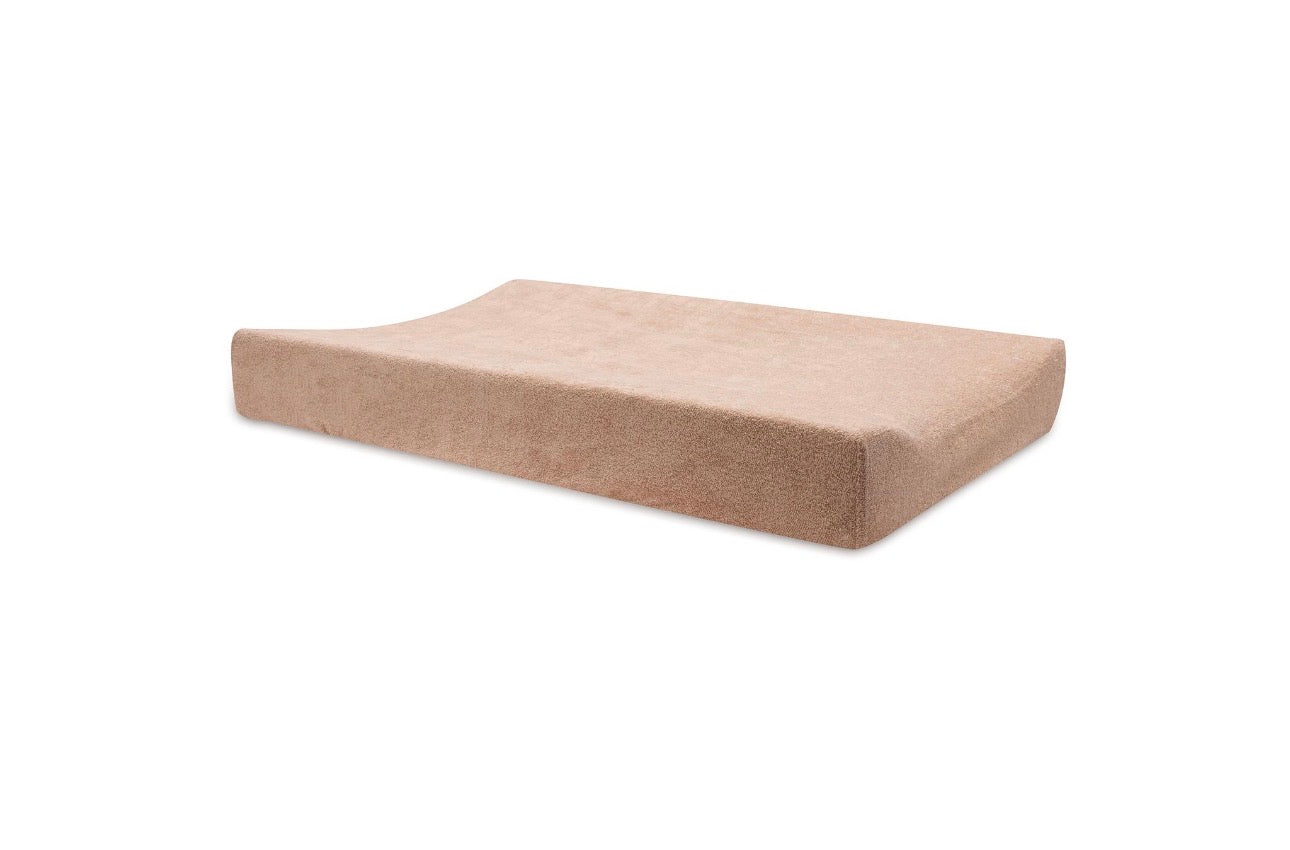 Housse Matelas à Langer Éponge Duo - rose et biscuit