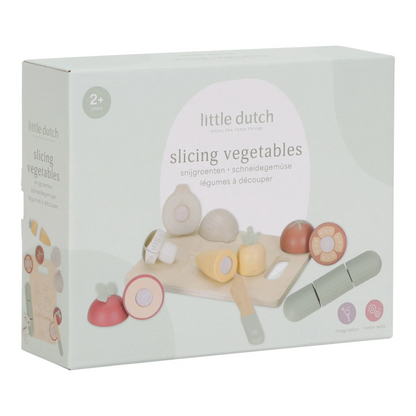 Légumes à découper en bois