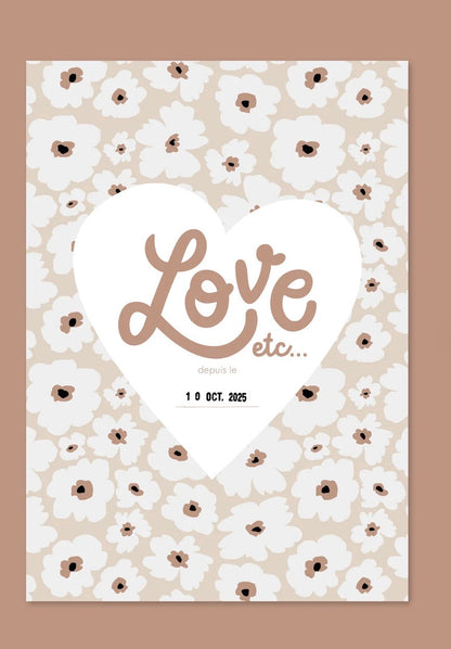 Affiche Love etc … fleurs