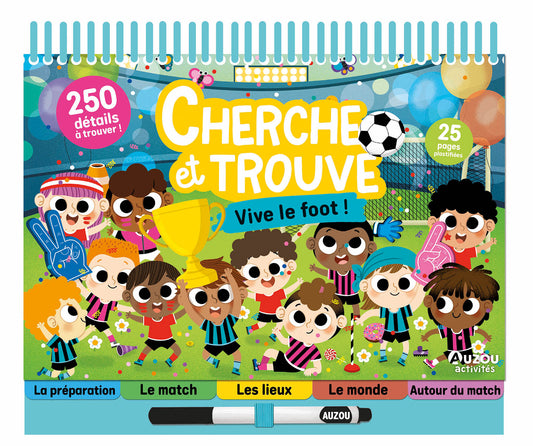 Bloc note Cherche et trouve vive le foot