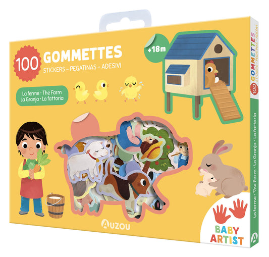 Ma pochette de 100 gommettes - Ferme
