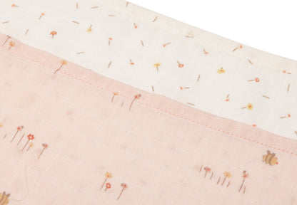 Lange Gaze de Coton 70x70cm - Pretty Picnic - 3 Unités