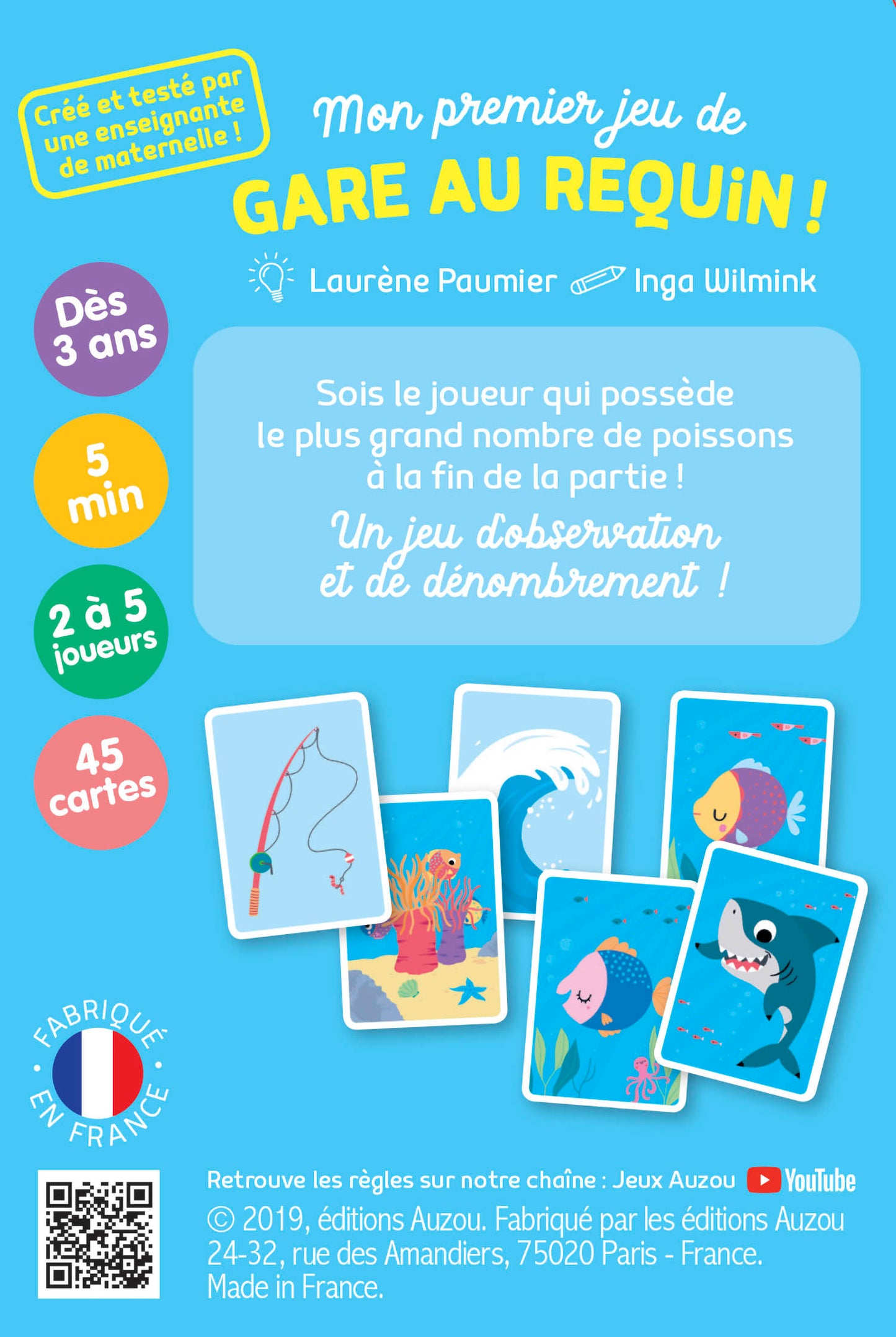Jeux de cartes - Mon premier jeu gare au requin !