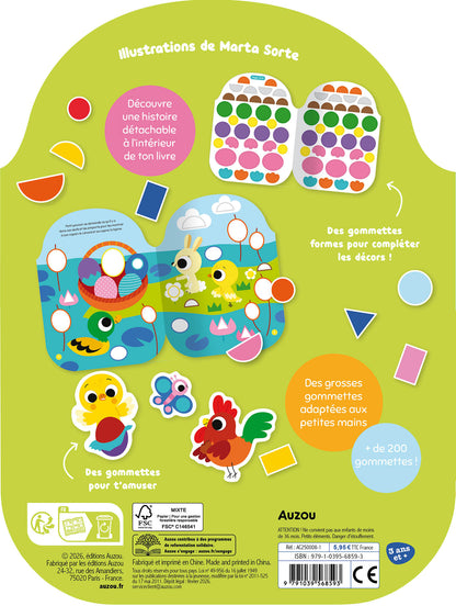 Gommettes formes - l'aventure de petit poussin