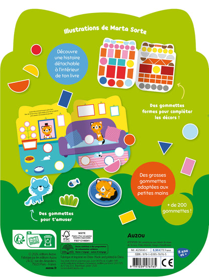 Gommettes formes - l'aventure de petit chat
