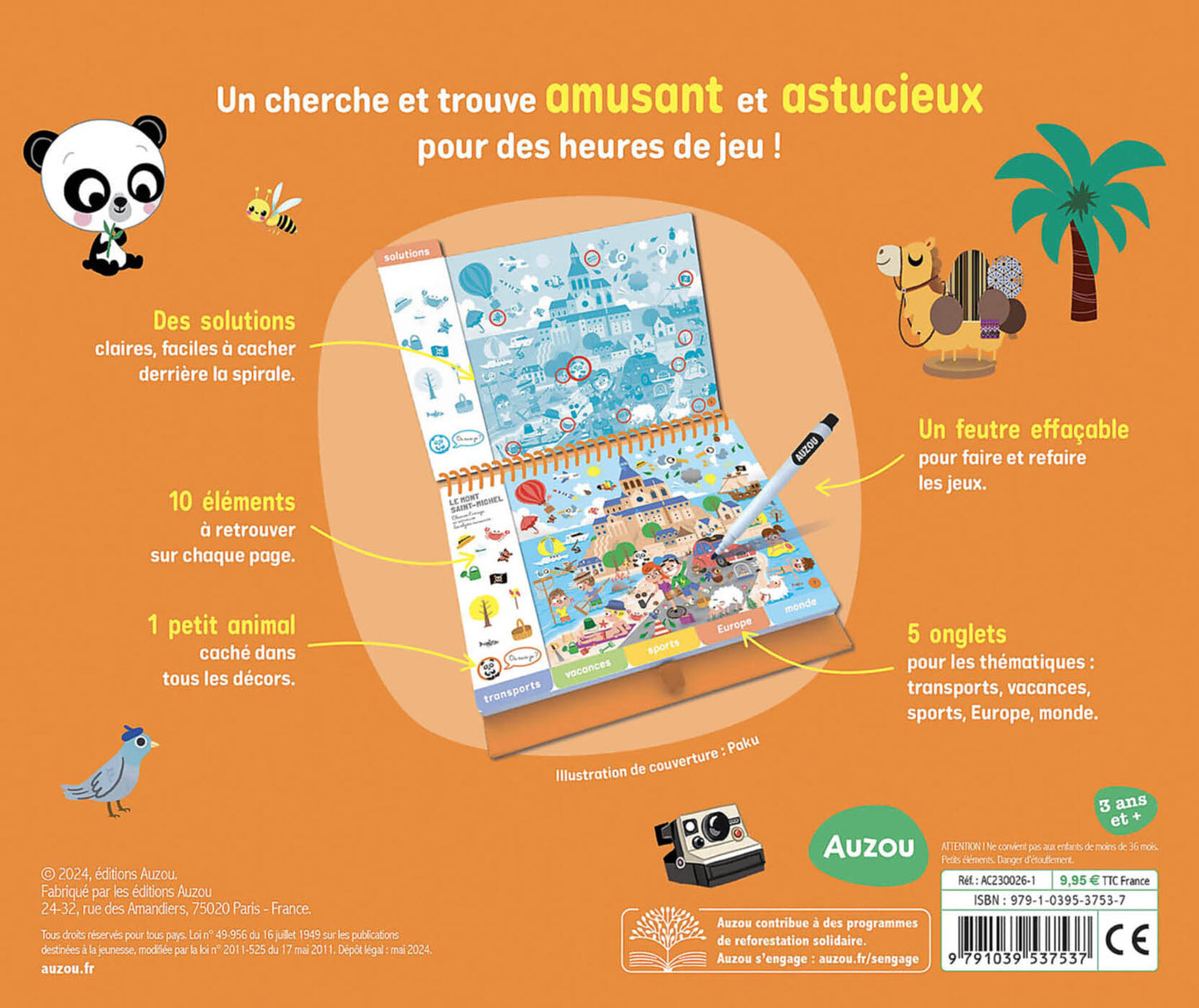 Bloc note Cherche et trouve en voyage