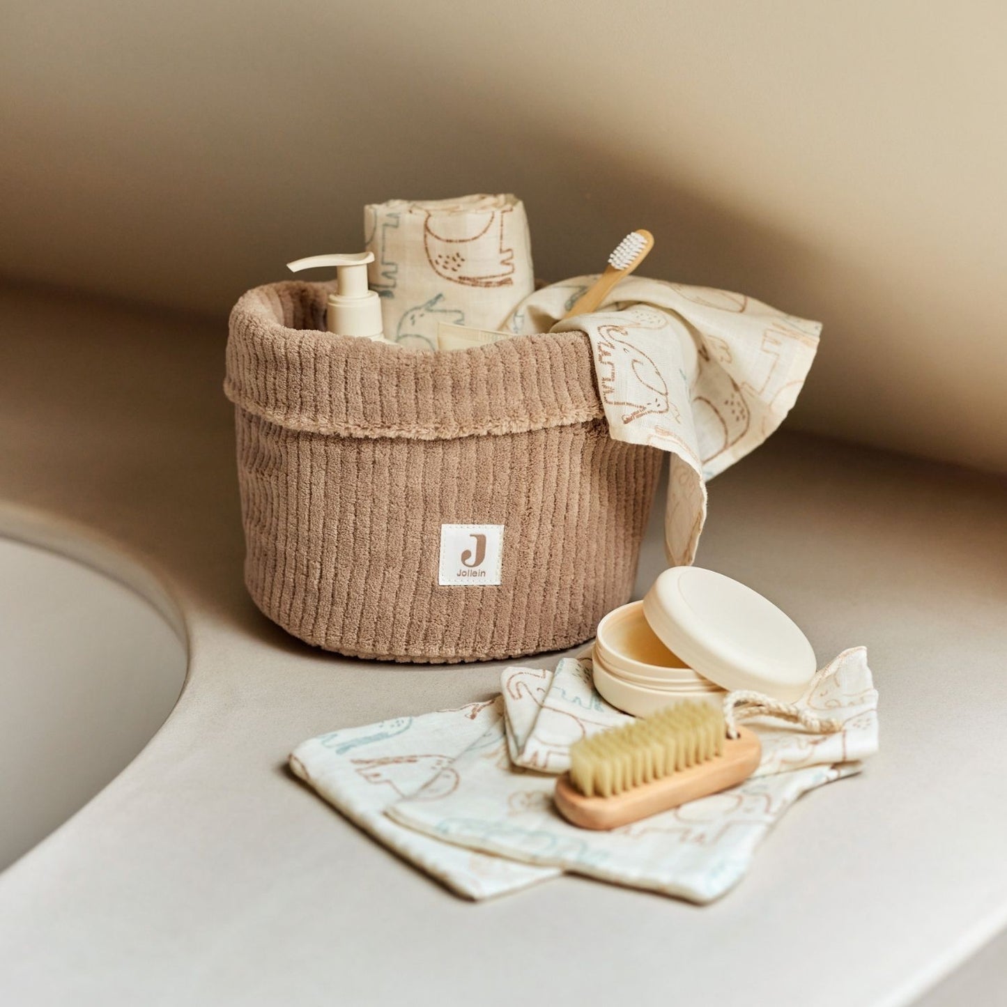 Panier de Soins - Cloudy Rib Milky coffee
