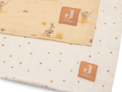 Lange Gaze de Coton 115x115cm - Kangaroots - 2 Unités