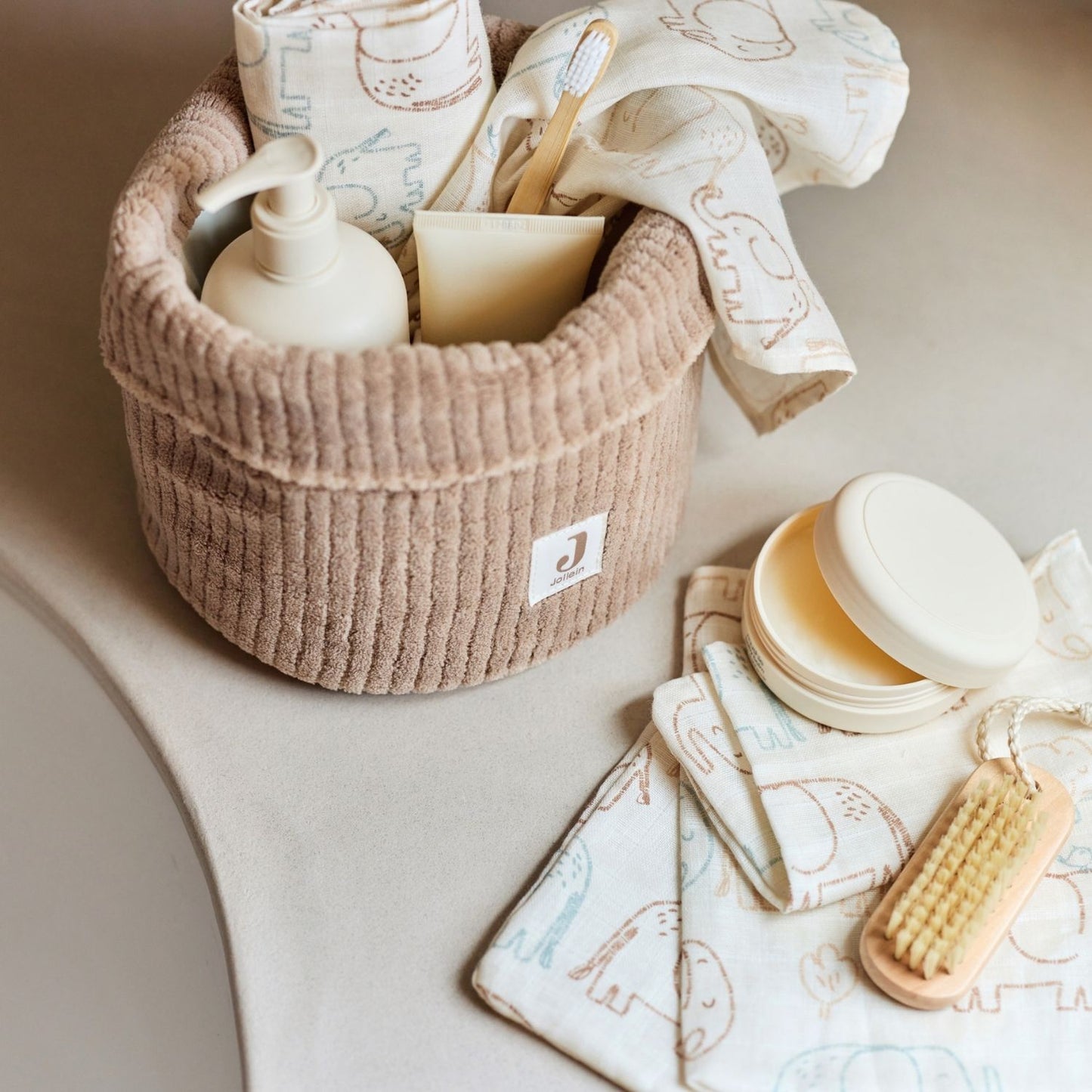 Panier de Soins - Cloudy Rib Milky coffee