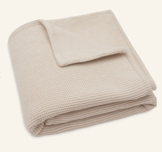 Couverture - Basic Knit - Fleece velours nougat