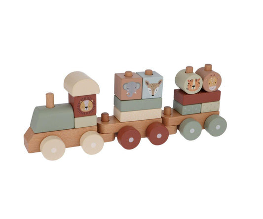 Train  Zoo Sage avec blocs empilables