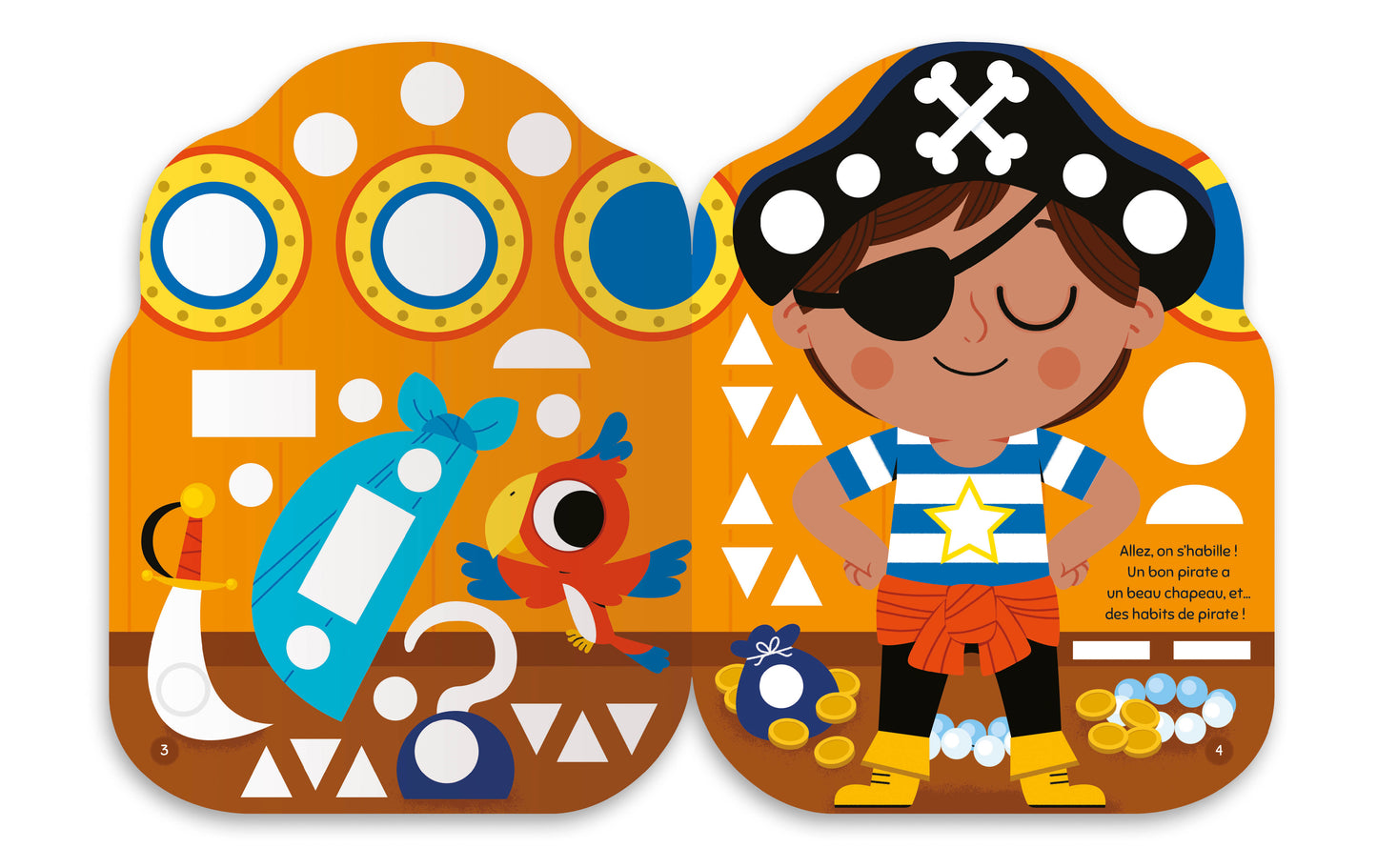 Gommettes formes - l’aventure du Petit pirate