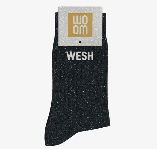 Chaussettes à paillettes - Wesh noir