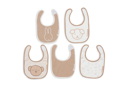 Bavoir Jersey Imperméable Miffy Heads - 5 Unités