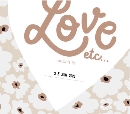Affiche Love etc … fleurs