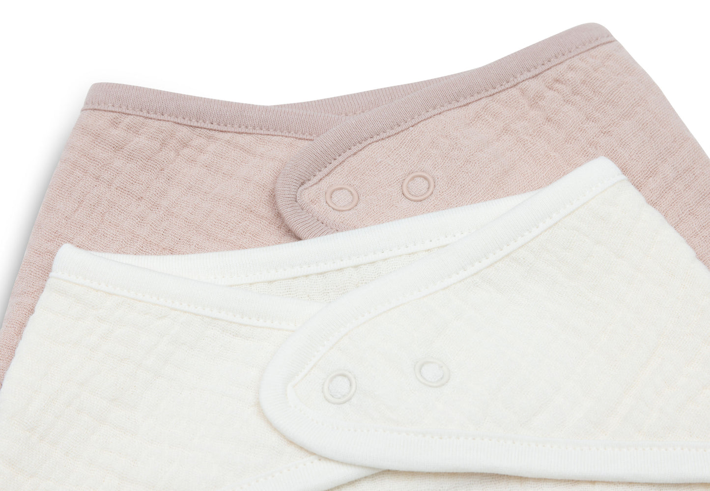 Bavoir Bandana - Velvet Rib - Rose/oatmeal