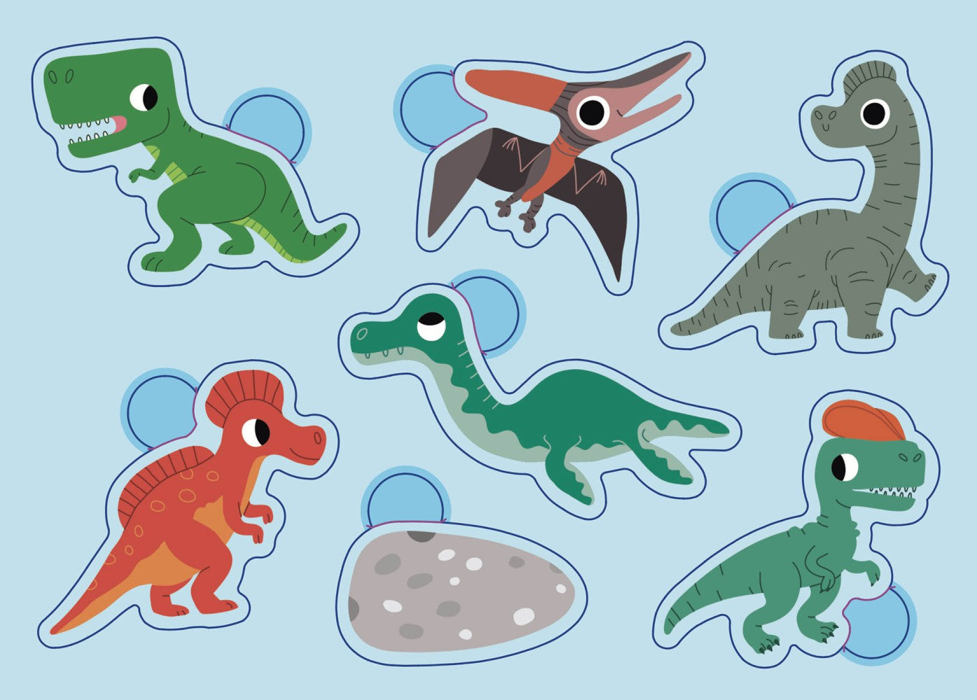 Ma pochette de 100 gommettes - Dinosaures