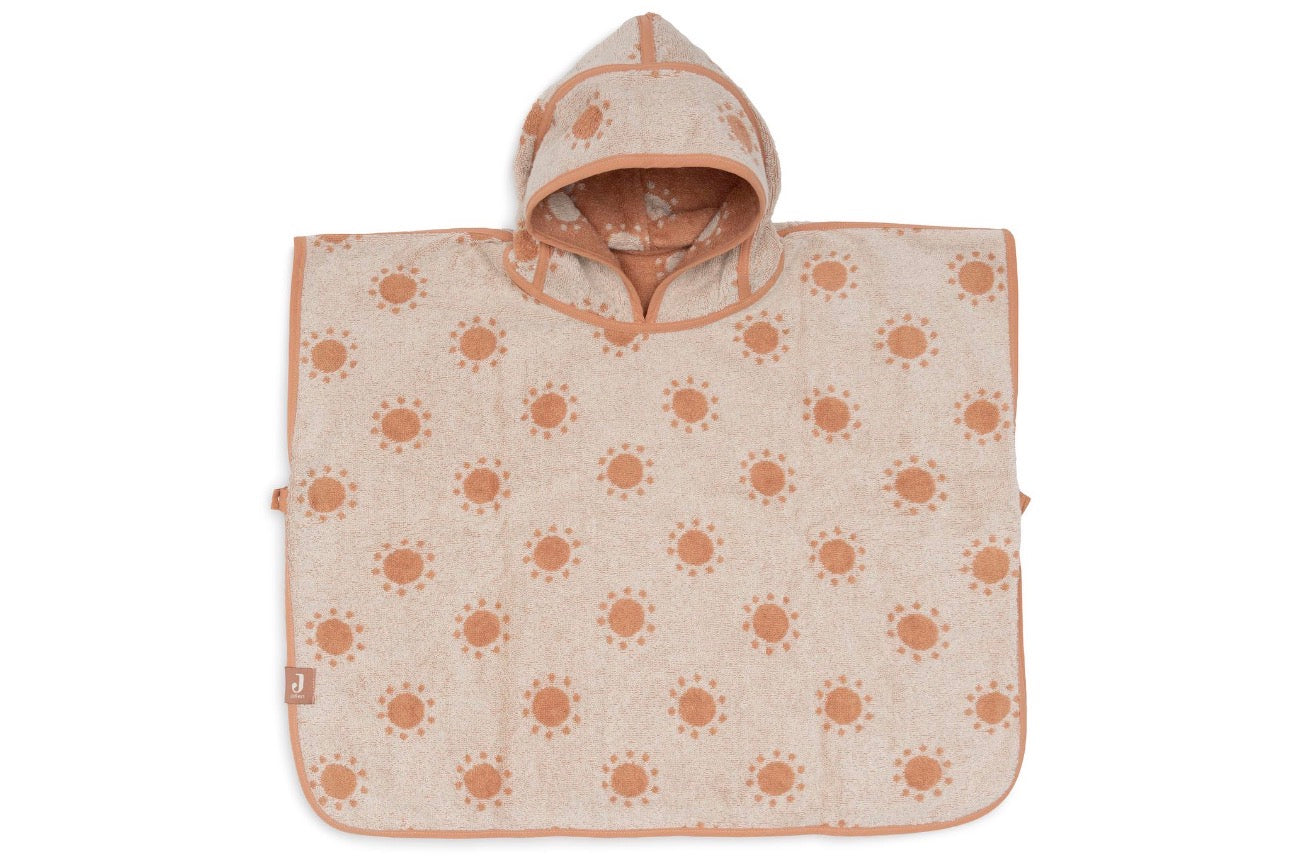 Poncho de Bain Éponge - Jacquard réversible Sun