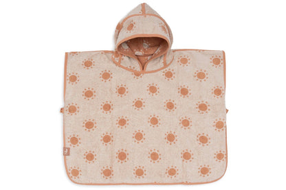 Poncho de Bain Éponge - Jacquard réversible Sun