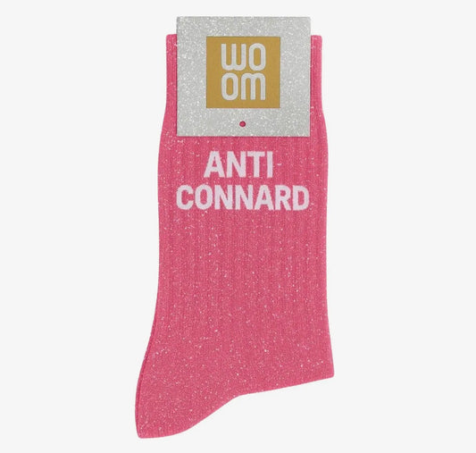Chaussettes à paillettes - Anti connard Fushia