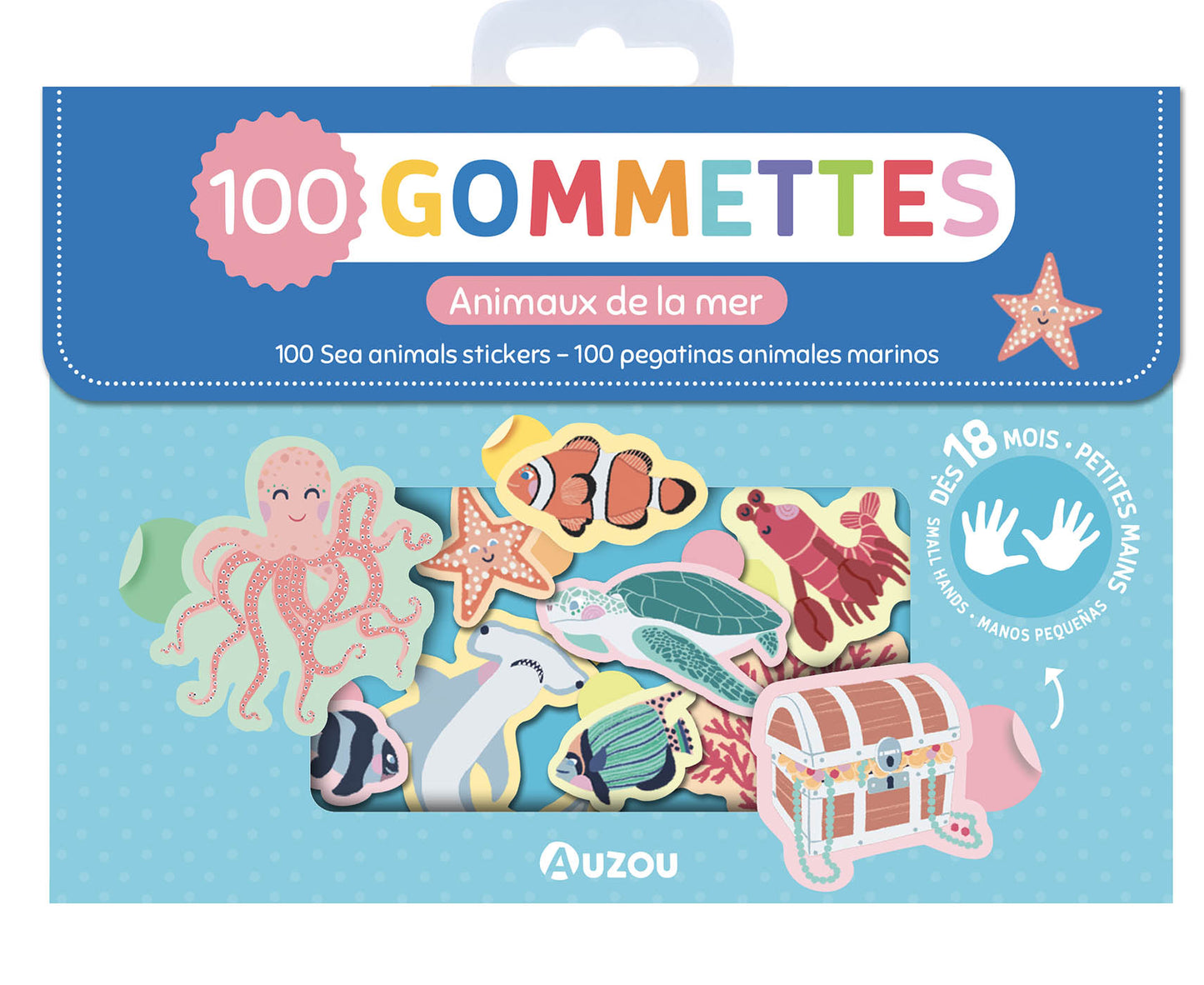 Ma pochette de 100 gommettes - Les animaux de la mer