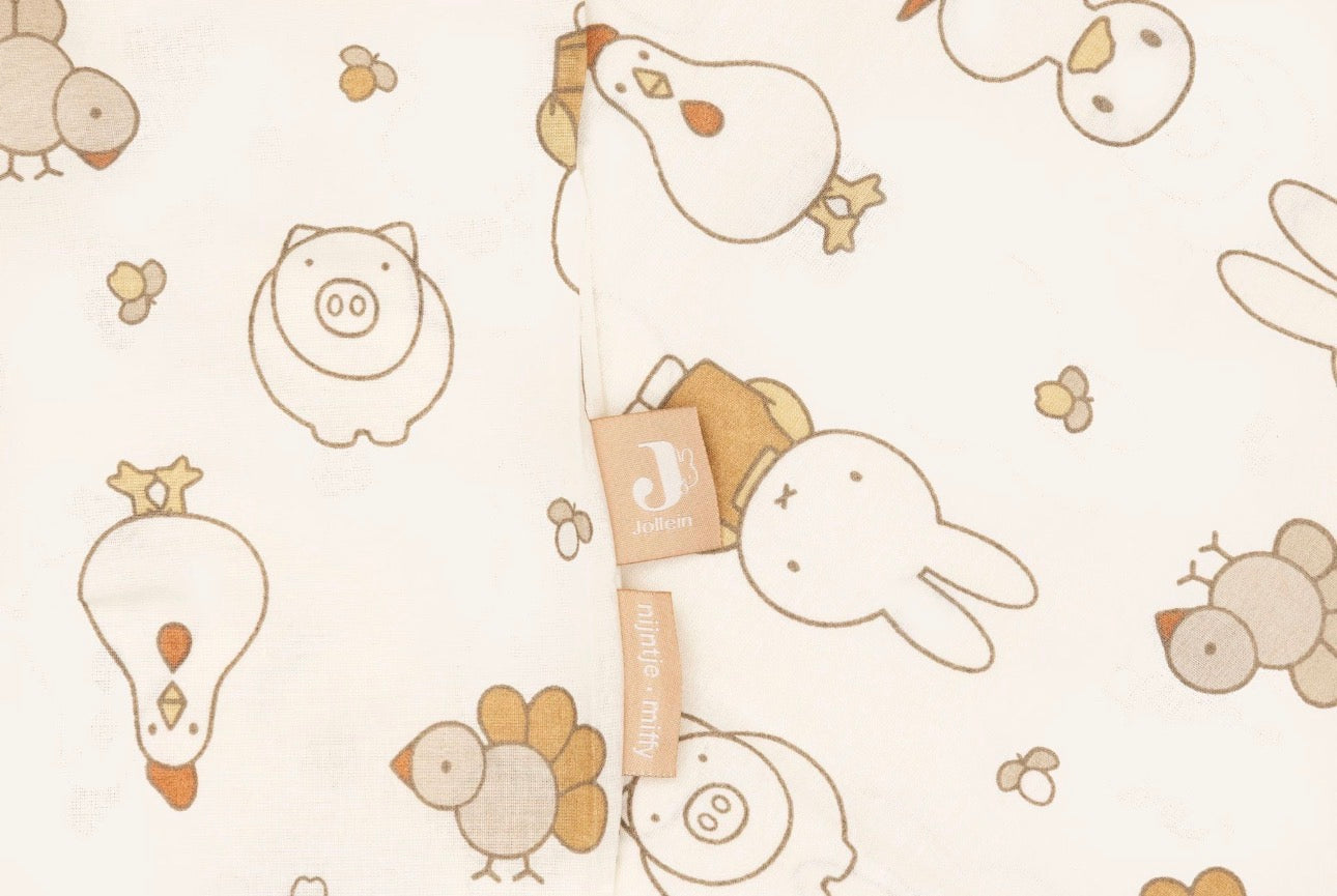 Housse de Couette et Taie 100x140cm - Miffy Family Farm