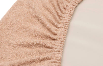Housse Matelas à Langer Éponge Duo - rose et biscuit