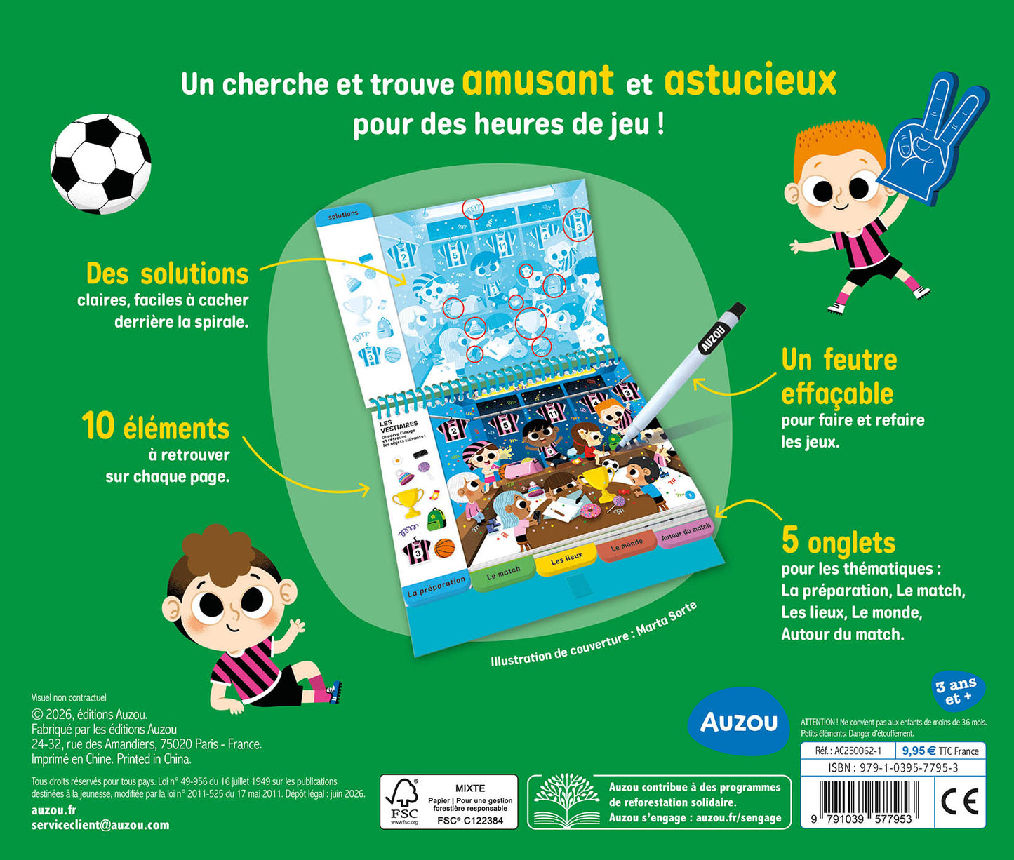 Bloc note Cherche et trouve vive le foot