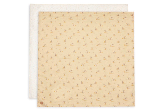 Lange Gaze de Coton 115x115cm - Kangaroots - 2 Unités