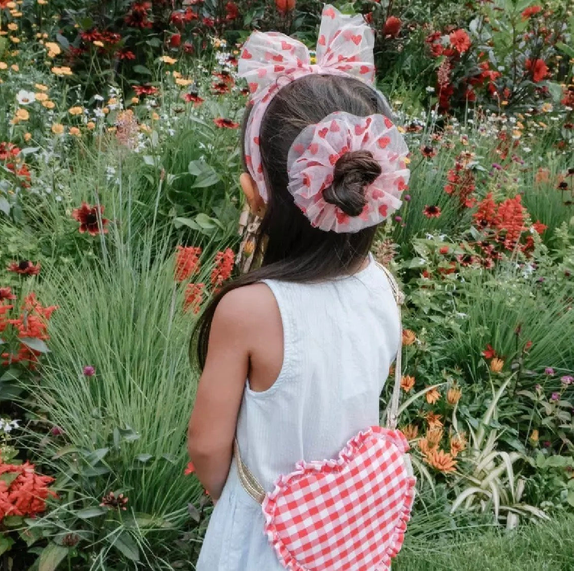 Chouchou en tulle Sweet Hearts