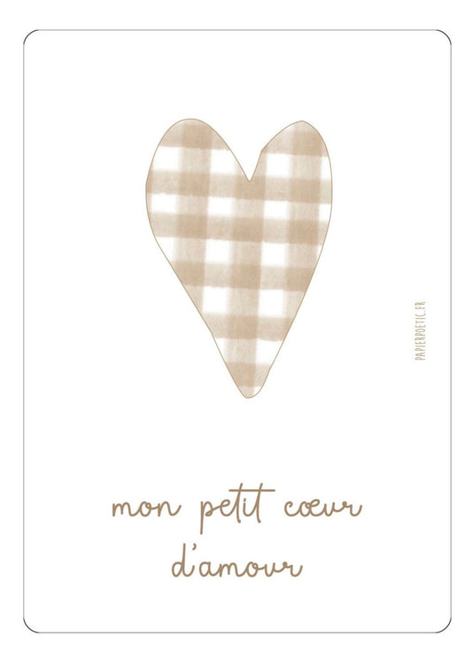 Carte Mon Petit Cœur D’amour