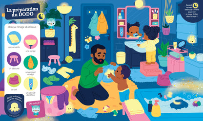 Cherche et trouve des tout-petits au dodo