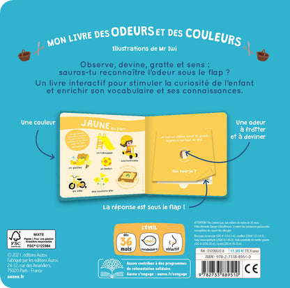 Mon livre des odeurs et des couleurs - Ma journée