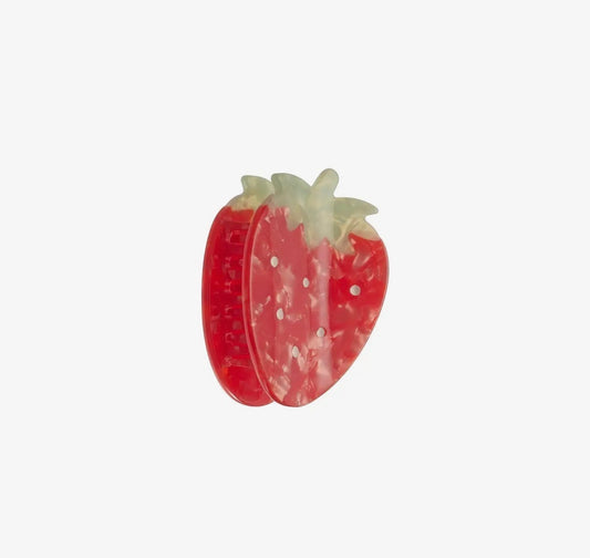 Pince à cheveux fraise