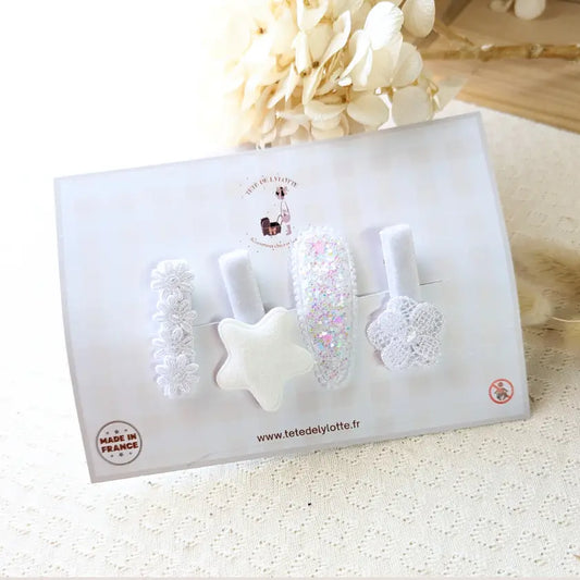 Set pinces White