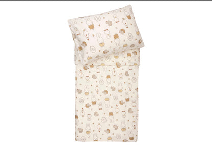 Housse de Couette et Taie 100x140cm - Miffy Family Farm