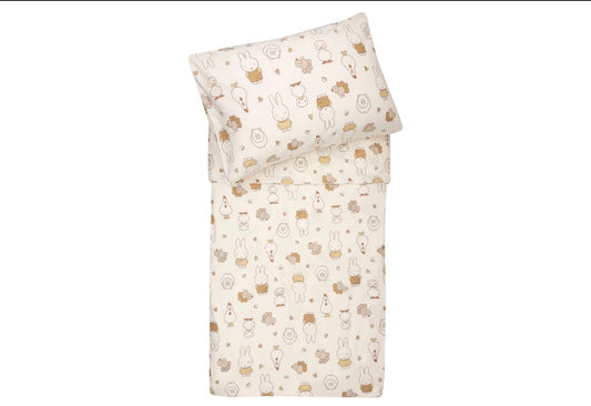 Housse de Couette et Taie 100x140cm - Miffy Family Farm