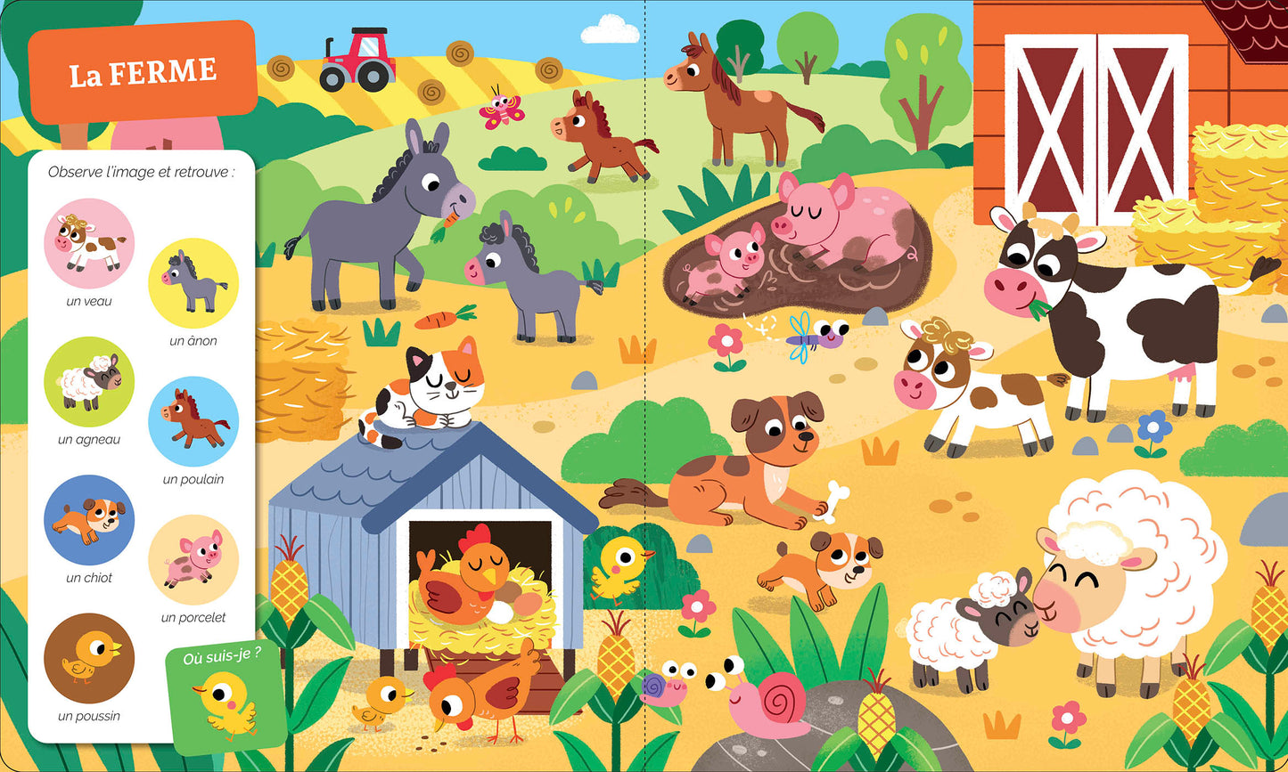 Cherche et trouve des tout-petits - les bébés animaux